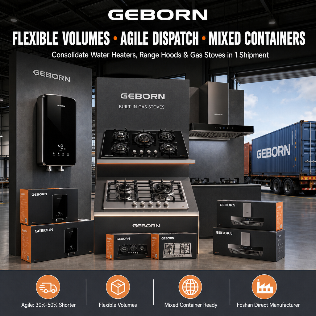 GEBORN — Gas Cooktops, Range Hoods & Water Heaters | Foshan Factory